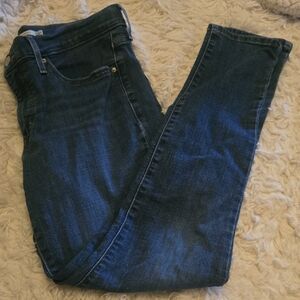 Levi's Dark Blue Straight Leg Women's Jeans